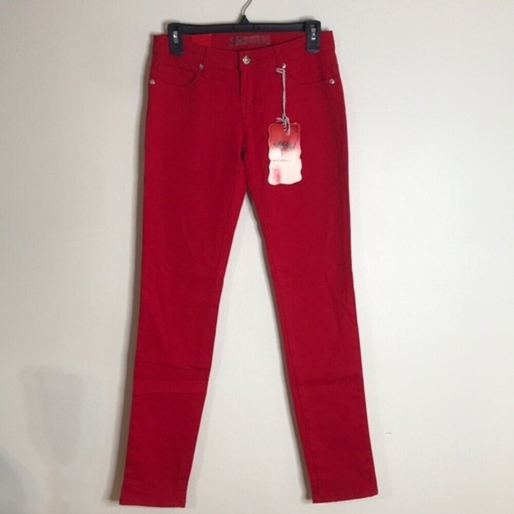 U-51 Authentic Denim Women's‎ Skinny Jeans Red Size 3/4